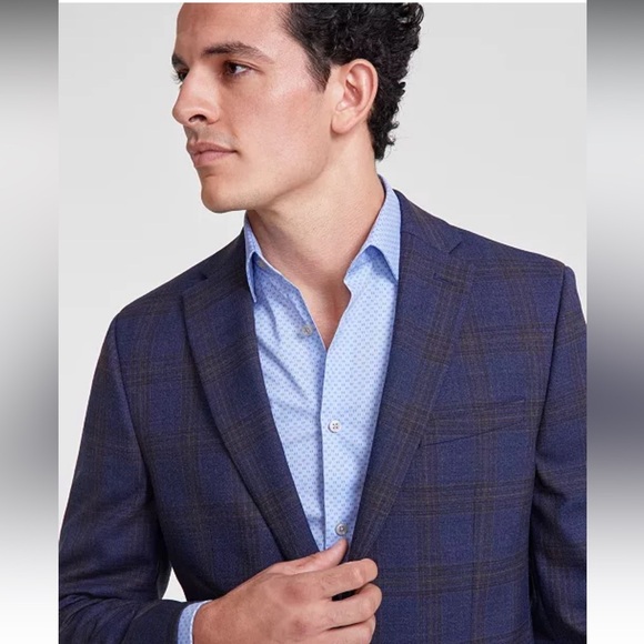 Bar III Two Piece Suit Men's Slim-Fit Jacket and Pants - Picture 3 of 11